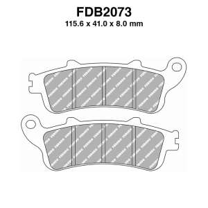PASTIGLE FRENO FERODO MESCOLA ORGANICA MOTO CODICE FDB2073EF