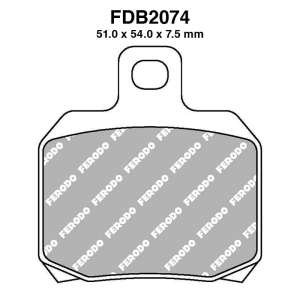 PASTIGLE FRENO FERODO MESCOLA ORGANICA MOTO CODICE FDB2074AG
