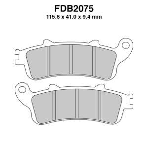 PASTIGLE FRENO FERODO MESCOLA ORGANICA MOTO CODICE FDB2075EF