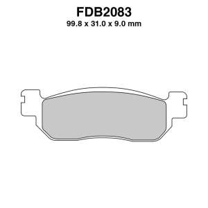 PASTIGLE FRENO FERODO MESCOLA ORGANICA MOTO CODICE FDB2083EF