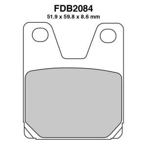 PASTIGLE FRENO FERODO MESCOLA ORGANICA MOTO CODICE FDB2084P