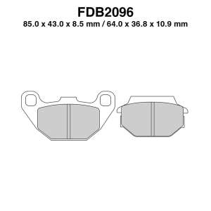 PASTIGLE FRENO FERODO MESCOLA SINTER MOTO CODICE FDB2096SG