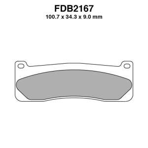 PASTIGLE FRENO FERODO MESCOLA RACING MOTO CODICE FDB2167CPRO