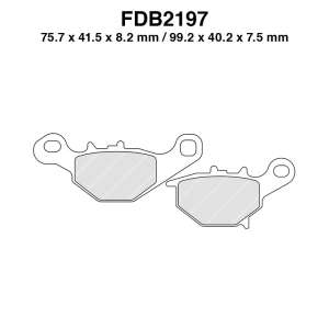 PASTIGLE FRENO FERODO MESCOLA SINTER MOTO CODICE FDB2197SG