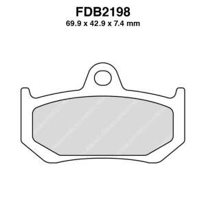 PASTIGLE FRENO FERODO MESCOLA SINTER MOTO CODICE FDB2198ST