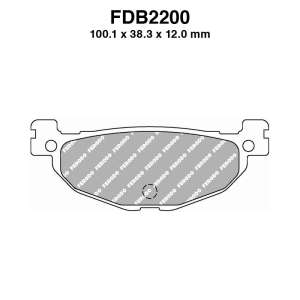 PASTIGLE FRENO FERODO MESCOLA SINTER MOTO CODICE FDB2200SM