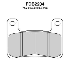 PASTIGLE FRENO FERODO MESCOLA SINTER MOTO CODICE FDB2204XRAC