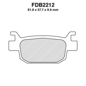 PASTIGLE FRENO FERODO MESCOLA SINTER MOTO CODICE FDB2212SM