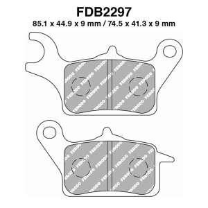 PASTIGLE FRENO FERODO MESCOLA ORGANICA MOTO CODICE FDB2297EF