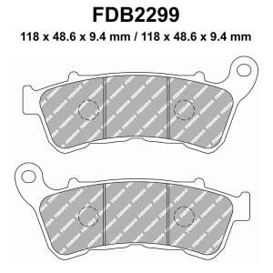 PASTIGLE FRENO FERODO MESCOLA ORGANICA MOTO CODICE FDB2299P