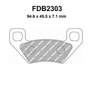 PASTIGLE FRENO FERODO MESCOLA ORGANICA MOTO CODICE FDB2303SG