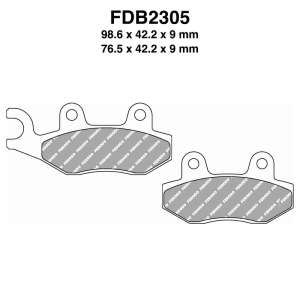 PASTIGLE FRENO FERODO MESCOLA ORGANICA MOTO CODICE FDB2305EF