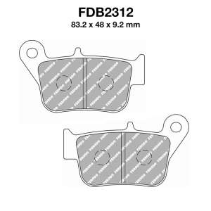 PASTIGLE FRENO FERODO MESCOLA ORGANICA MOTO CODICE FDB2312EF