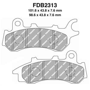 PASTIGLE FRENO FERODO MESCOLA ORGANICA MOTO CODICE FDB2313EF