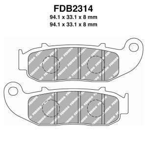 PASTIGLE FRENO FERODO MESCOLA ORGANICA MOTO CODICE FDB2314EF
