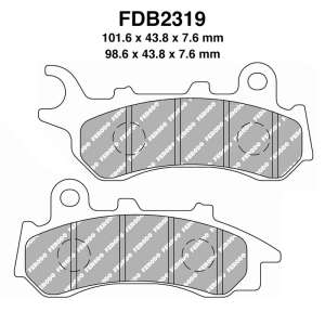 PASTIGLE FRENO FERODO MESCOLA ORGANICA MOTO CODICE FDB2319EF