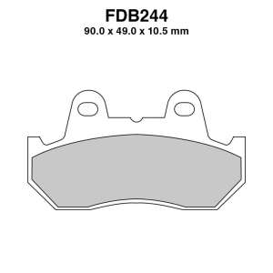 PASTIGLE FRENO FERODO MESCOLA ORGANICA MOTO CODICE FDB244EF