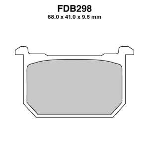 PASTIGLE FRENO FERODO MESCOLA ORGANICA MOTO CODICE FDB298P