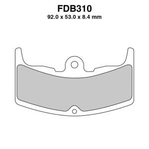 PASTIGLE FRENO FERODO MESCOLA ORGANICA MOTO CODICE FDB310P
