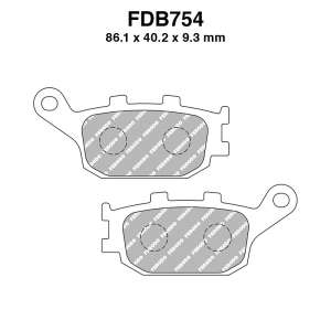 PASTIGLE FRENO FERODO MESCOLA ORGANICA MOTO CODICE FDB754EF