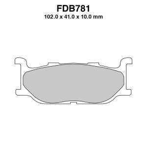 PASTIGLE FRENO FERODO MESCOLA ORGANICA MOTO CODICE FDB781EF