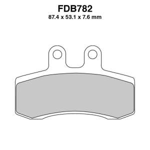 PASTIGLE FRENO FERODO MESCOLA ORGANICA MOTO CODICE FDB782P