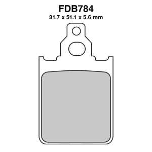 PASTIGLE FRENO FERODO MESCOLA ORGANICA MOTO CODICE FDB784AG