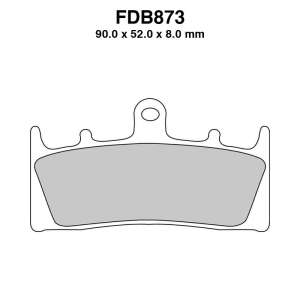 PASTIGLE FRENO FERODO MESCOLA ORGANICA MOTO CODICE FDB873EF