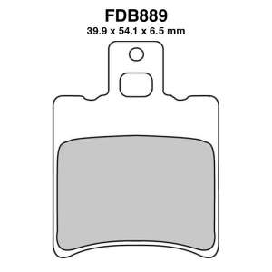 PASTIGLE FRENO FERODO MESCOLA ORGANICA MOTO CODICE FDB889EF