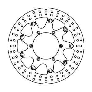 DISCO FRENO APRILIA PEGASO 6501996 - 1997 - 1998 - 1999 - 2000 - 2001 - 2002 - 2003 - 2004 - 2005 - 2006 - 2007 - 2008 ANTERIORE  