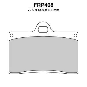 PASTIGLE FRENO FERODO MESCOLA ORGANICA MOTO CODICE FRP408P