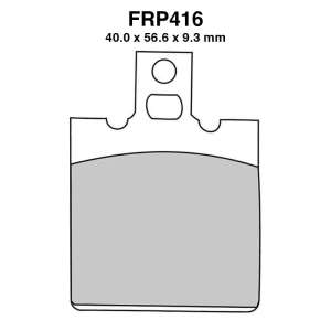 PASTIGLE FRENO FERODO MESCOLA ORGANICA MOTO CODICE FRP416P