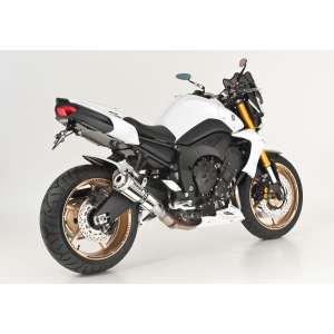 Scarico YAMAHA FZ8 anno  2010 - 2011 - 2012 - 2013 - 2014 - 2015 - 2016   terminale di scarico HURRIC SP Slip on in acciaio inossidabile lucidato colore argento