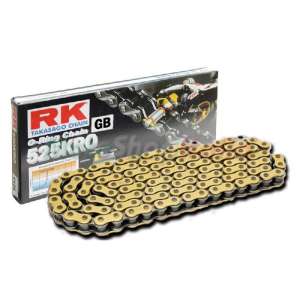 CATENA PER MOTO 525KRO ORO 120 MAGLIE CLF PRODOTTA DA RK 