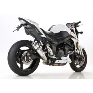Scarico SUZUKI GSR 750 anno  2011 - 2012 - 2013 - 2014 - 2015 - 2016   terminale di scarico HURRIC Supersport Slip on in Alluminio lucidato colore argento