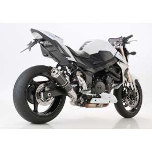 Scarico SUZUKI GSR 750 anno  2011 - 2012 - 2013 - 2014 - 2015 - 2016   terminale di scarico HURRIC SP Slip on in carbonio colore carbonio