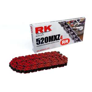 CATENA PER MOTO 520MXZ4 120 MAGLIE CL ROSSA PRODOTTA DA RK 
