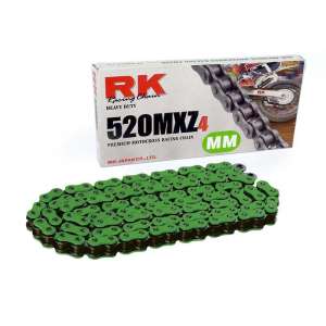 CATENA PER MOTO 520MXZ4 120 MAGLIE CL VERDE PRODOTTA DA RK 