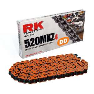CATENA PER MOTO 520MXZ4 120 MAGLIE CL ARANCIO PRODOTTA DA RK 