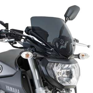 Cupolino parabrezza  per YAMAHA MT 09 850  2013 - 2014 - 2015 - 2016   Fabbricato da Kappa colore fume codice prodotto KA2115