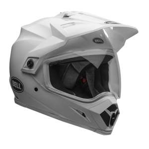 BEEK Casco Moto Integrale Doppia Visiera | Omologato DOT/ECE | ABS + EPS | Ventilato | Bianco E Nero Con Lente Gialla | Taglia L