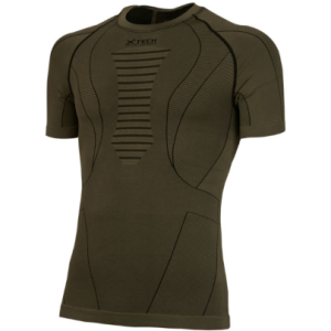 Maglia moto, bici e running tecnica sportiva antivento spyder a maniche corte verde XTECH taglia XXS