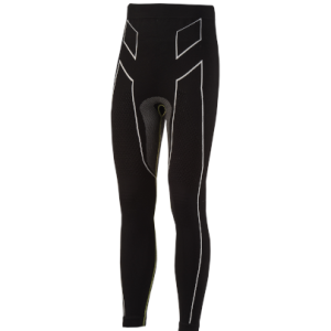 Pantaloni moto, bici e running tecnici sportivi antivento invernali neri e bianchi XTECH taglia XXS