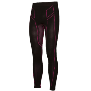 Pantaloni moto, bici e running tecnici sportivi antivento invernali neri e rosa donna XTECH taglia XXS