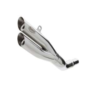 Scarico HONDA CB600 Hornet anno  2007 - 2008 - 2009 - 2010 - 2011 - 2012 - 2013   terminale di scarico HURRIC Pro 2 Slip on in acciaio inossidabile lucidato colore argento