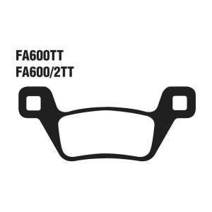 PASTIGLE FRENO TT EBC MESCOLA ORGANICA MOTO CODICE R1160002
