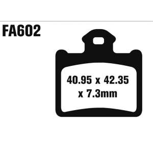 PASTIGLE FRENO TT EBC MESCOLA ORGANICA MOTO CODICE R1160200