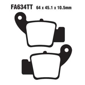 PASTIGLE FRENO TT EBC MESCOLA ORGANICA MOTO CODICE R1163400