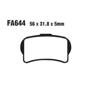 PASTIGLE FRENO TT EBC MESCOLA ORGANICA MOTO CODICE R1164400