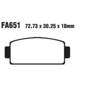 PASTIGLE FRENO TT EBC MESCOLA ORGANICA MOTO CODICE R1165100